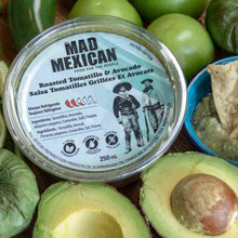Load image into Gallery viewer, Mad Mexican Roasted Tomatillo and Avocado with fresh ingredients
